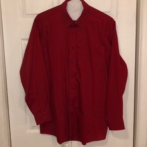 Men’s Stafford Red Dress Shirt